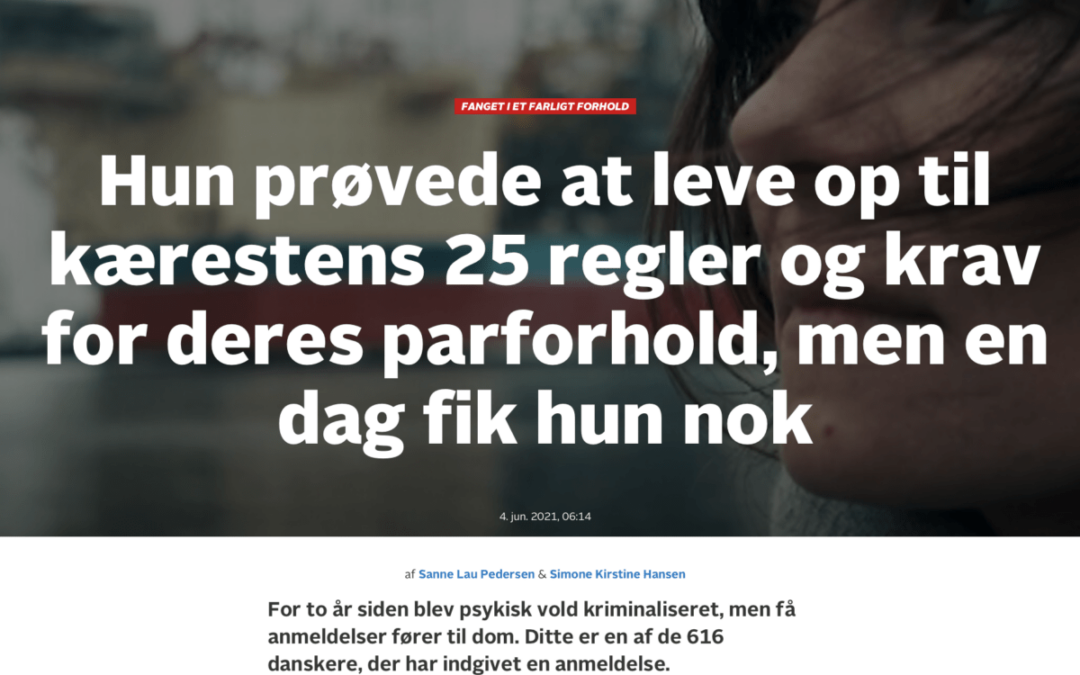 Artikel om psykisk vold på tv2.dk